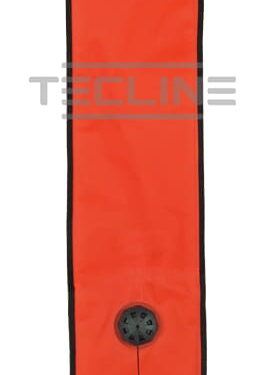 Boja Tecline 22/135 cm, otwarta, z ciężarkami ołowianymi, pomarańczowa