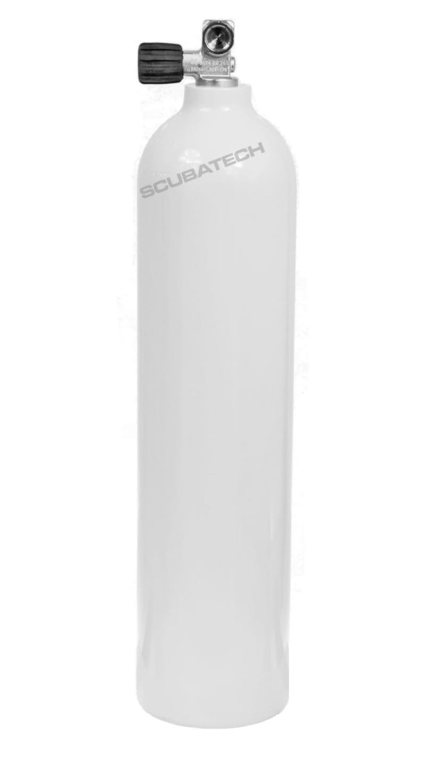 Butla aluminiowa Polaris 7L  płaszcz, biała